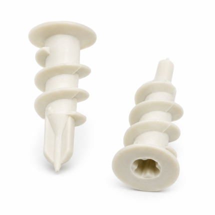 Diblu pentru gips carton, din polipropilena, tip melc, autoforant, 33 mm, set 200 bucati