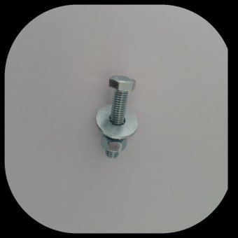 Tipuri comune de șuruburi metrice și utilizările lor 2 Surub metric cap hexagonal M8x30 (saiba+piulita) - șuruburi metrice
