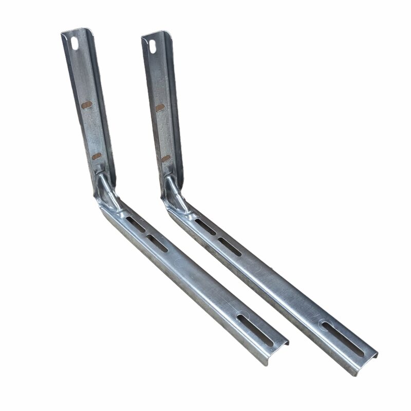 Ce avantaje oferă suportul zincat de aer condiționat de 9000-12000 BTU și cum îl montezi corect? 3 Suport aer conditionat 9-12000 BTU AMBUTISAT ( ZINCAT ) talpa 47 cm TABLA 2.0