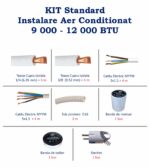 Kit STANDARD Montaj AC – 3 metri – 9.000 BTU – 12.000 BTU