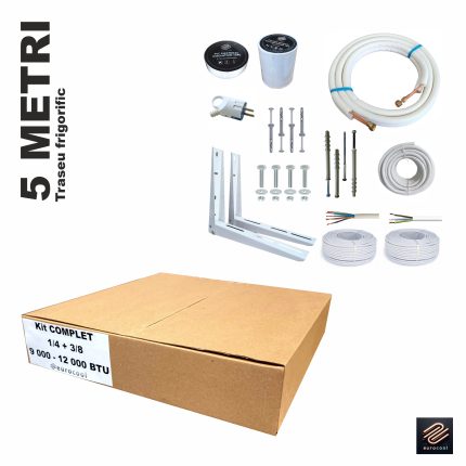 Ce consola de aer conditionat îți trebuie pentru instalarea AC-ului 3 Kit COMPLET Montaj AC – 5 metri – 18.000 BTU