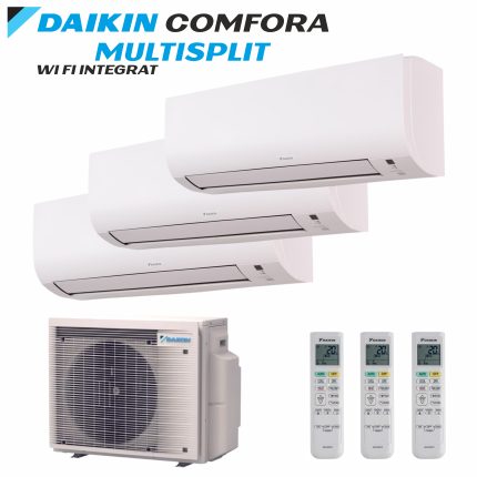 Aer Condiționat Multisplit DAIKIN COMFORA – 2 Unități Interne: 12 000 BTU + 12 000 BTU