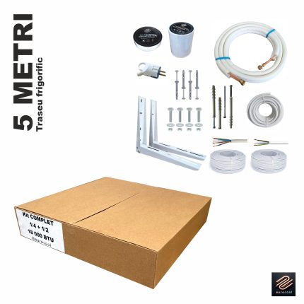 Ce consola de aer conditionat îți trebuie pentru instalarea AC-ului 5 Kit COMPLET Montaj AC – 5 metri – 18.000 BTU