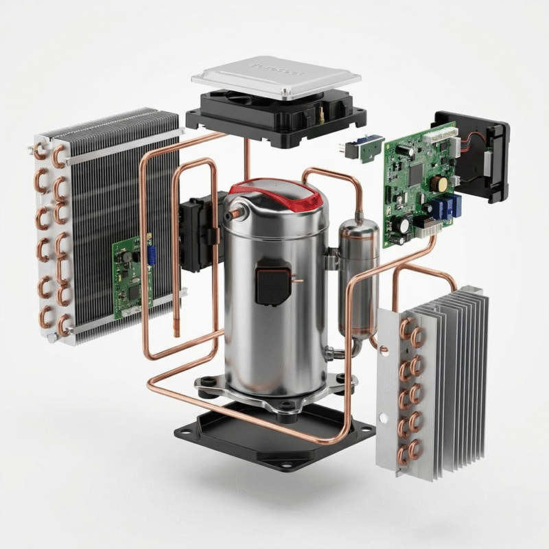 Tipuri de motoare la aparatele de aer condiționat: cum alegi corect pentru consum mic și performanță reală 3 Motor Inverter - Aer conditionat - Unul dintre motoare disponibile pentru aer conditionat