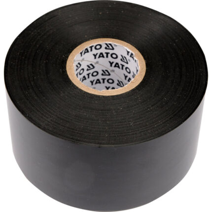 Banda de matisat PVC NEAGRA, Adeziva, 50mm x 25 m