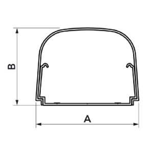 Canal mascare OPTIMA T62 - Bara 2M - Alb - 11130062