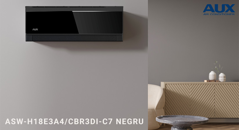 Aparat aer conditionat AUX ASW-H18E3A4/CBR3DI-C7, Seria C, 18000 BTU, WiFi, Sleep Mode, Temporizator, Setare temperatura, Clasa A++/A+, Negru 1 Aparat aer conditionat AUX ASW-H18E3A4/CAR3DI-C7
