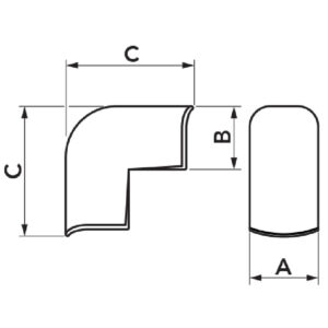 Curba unghi exterior OPTIMA CAE62 - 11106019