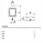 Sifon anti-miros pentru condens, transparent și demontabil, cu capac decorativ – 11126322B
